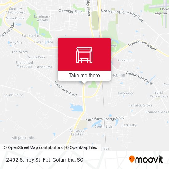 Mapa de 2402 S. Irby St_Fbt