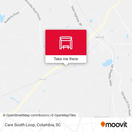 Care South Loop map