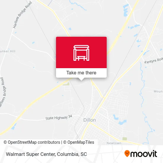 Walmart Super Center map