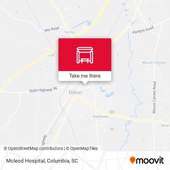 Mapa de Mcleod Hospital