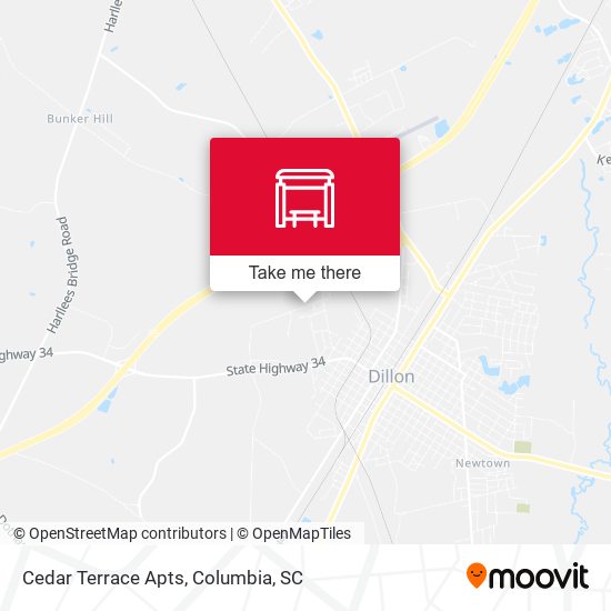 Cedar Terrace Apts map