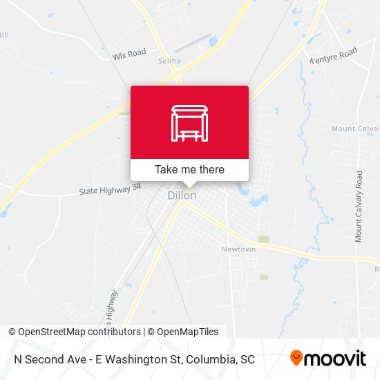 Mapa de N Second Ave - E Washington St