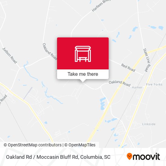 Mapa de Oakland Rd / Moccasin Bluff Rd