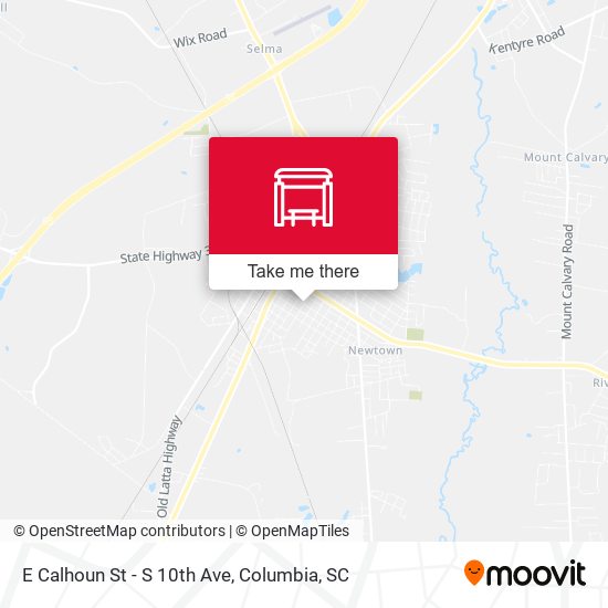Mapa de E Calhoun St - S 10th Ave