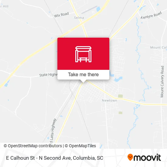 E Calhoun St - N Second Ave map