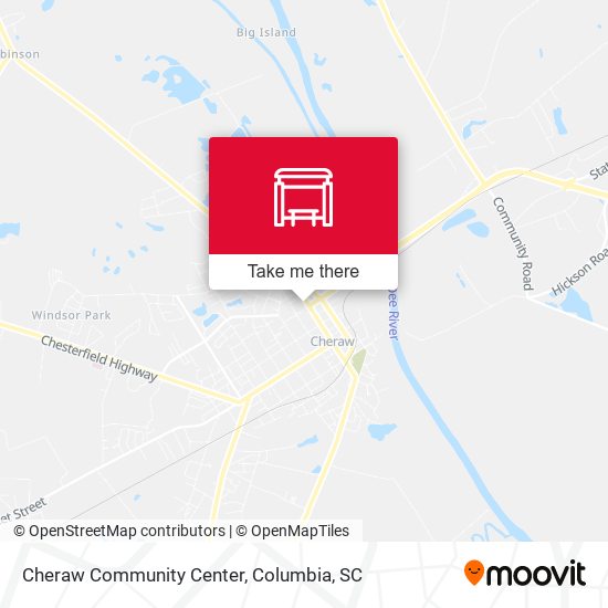 Cheraw Community Center map