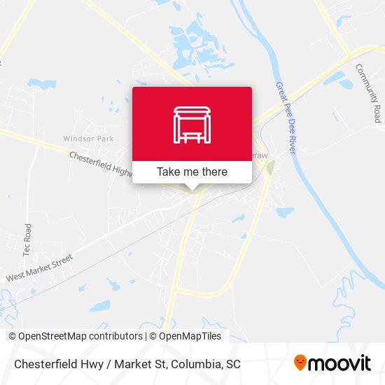 Mapa de Chesterfield Hwy / Market St