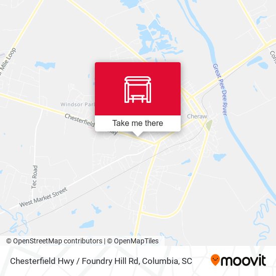 Mapa de Chesterfield Hwy / Foundry Hill Rd