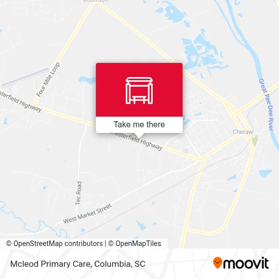 Mcleod Primary Care map