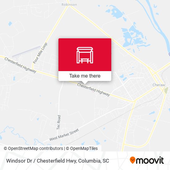 Windsor Dr / Chesterfield Hwy map