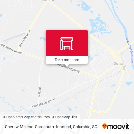 Mapa de Cheraw Mcleod-Caresouth- Inbound