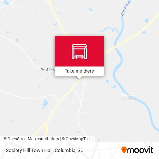 Society Hill Town Hall map