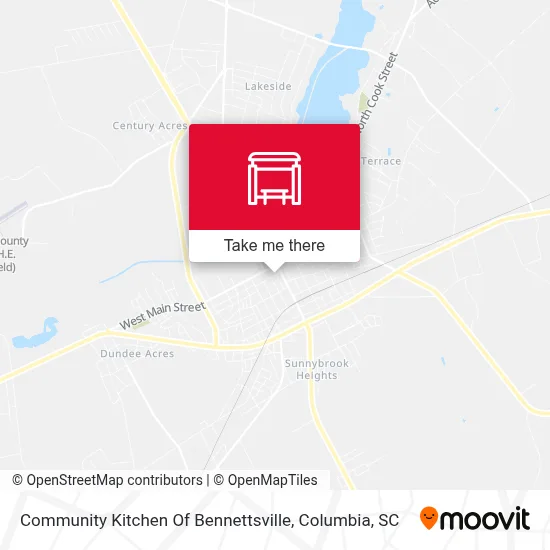 Community Kitchen Of Bennettsville map