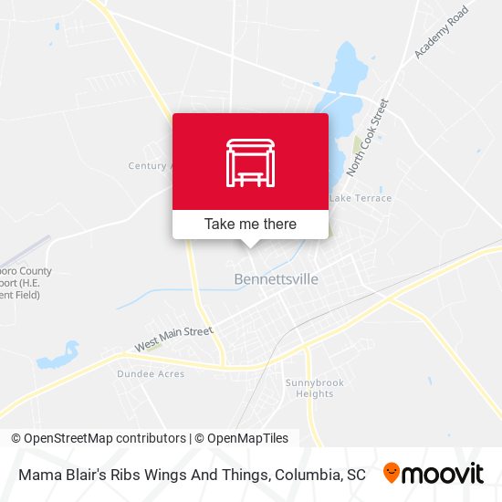 Mama Blair's Ribs Wings And Things map