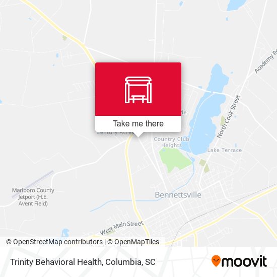 Trinity Behavioral Health map