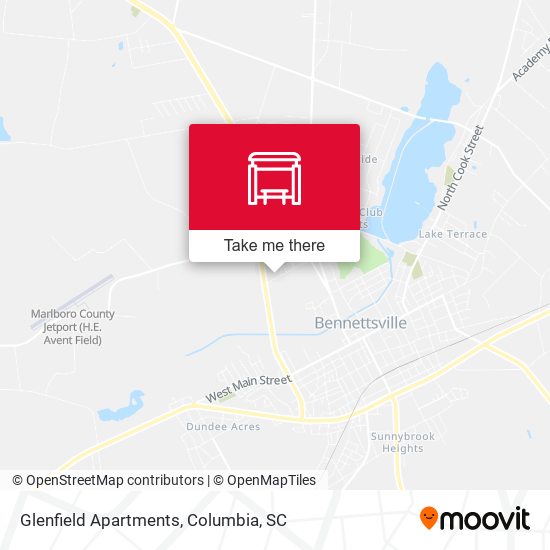 Glenfield Apartments map