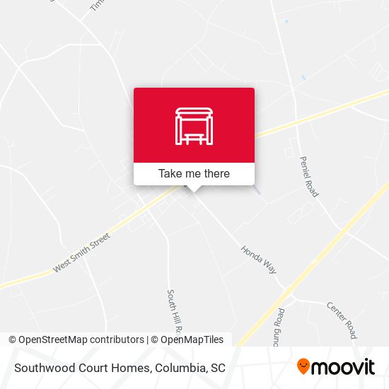 Mapa de Southwood Court Homes