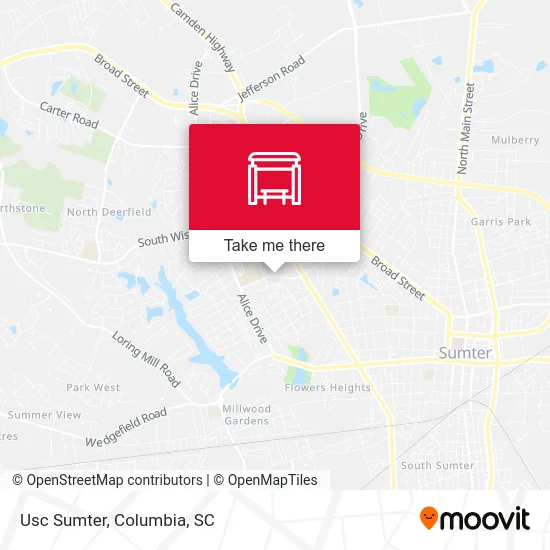 Mapa de Usc Sumter
