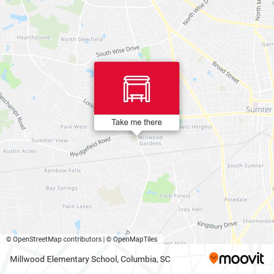 Millwood Elementary School map