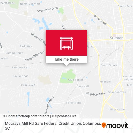 Mapa de Mccrays Mill Rd Safe Federal Credit Union
