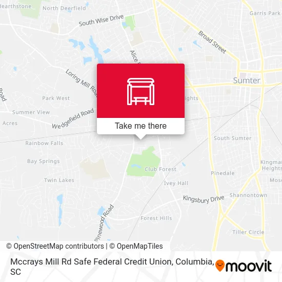 Mccrays Mill Rd Safe Federal Credit Union map