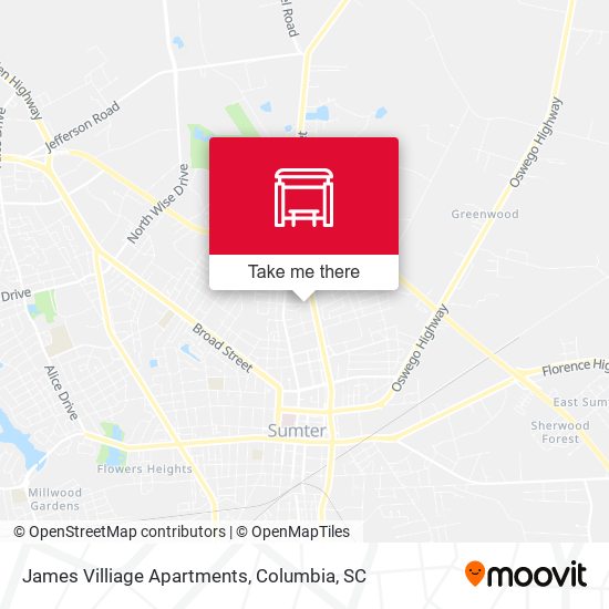 James Villiage Apartments map