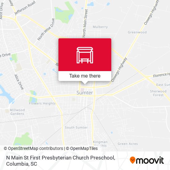 Mapa de N Main St First Presbyterian Church Preschool