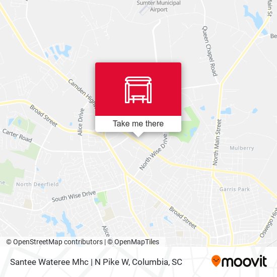 Mapa de Santee Wateree Mhc | N Pike W