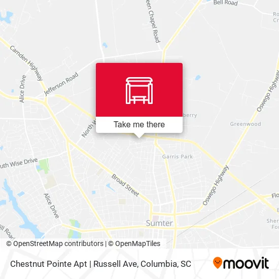 Mapa de Chestnut Pointe Apt | Russell Ave
