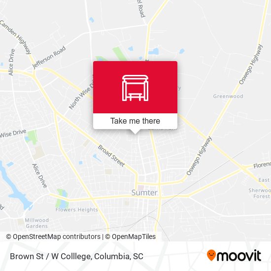Mapa de Brown St / W Colllege