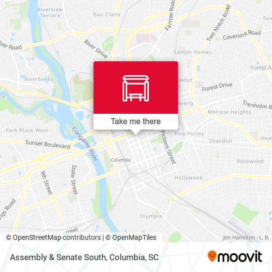 Assembly & Senate South map