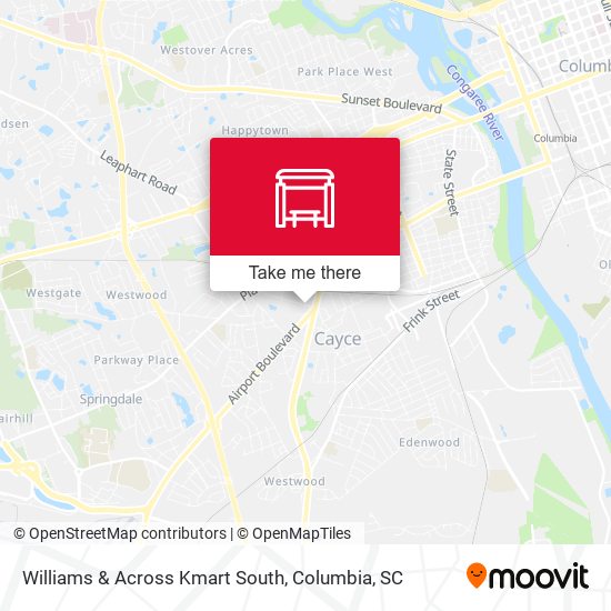 Williams & Across Kmart South map