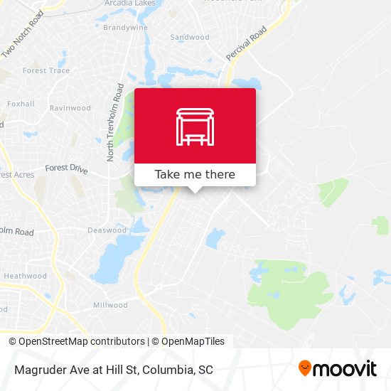 Mapa de Magruder Ave at Hill St
