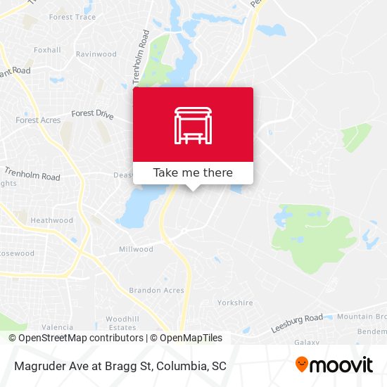 Magruder Ave at Bragg St map
