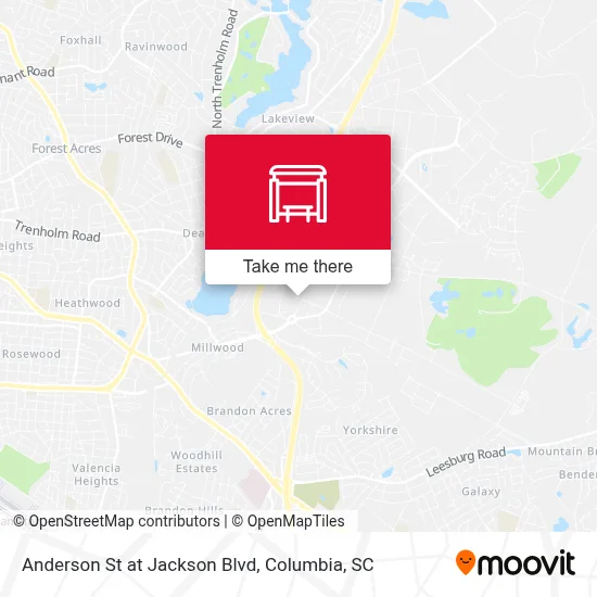 Anderson St at Jackson Blvd map
