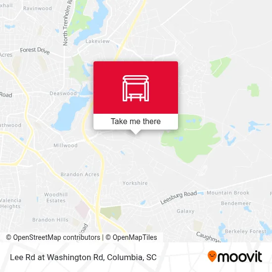 Lee Rd at Washington Rd map