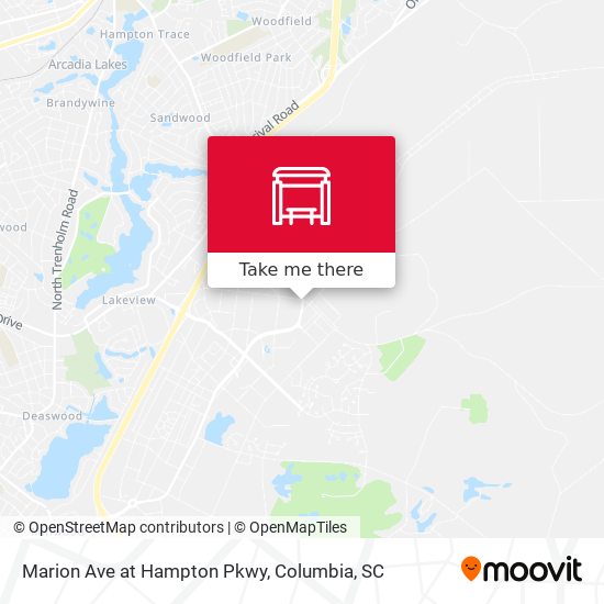 Marion Ave at Hampton Pkwy map