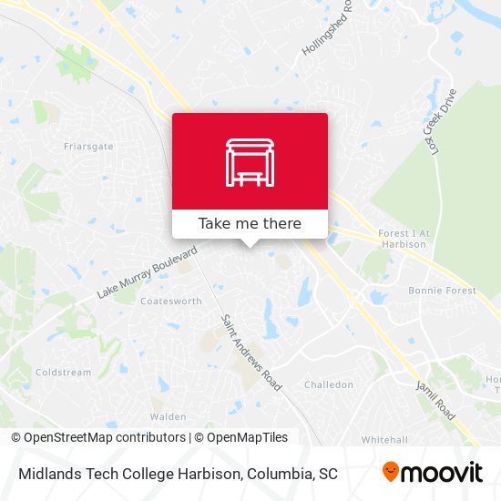 Mapa de Midlands Tech College Harbison