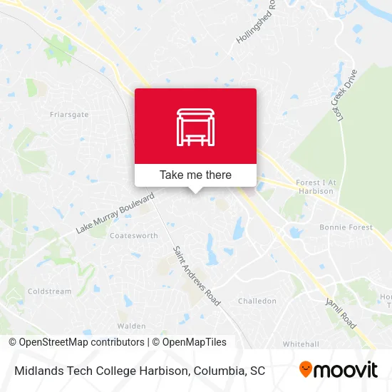 Midlands Tech College Harbison map