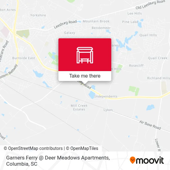 Garners Ferry @ Deer Meadows Apartments map