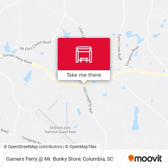 Mapa de Garners Ferry @ Mr. Bunky Store