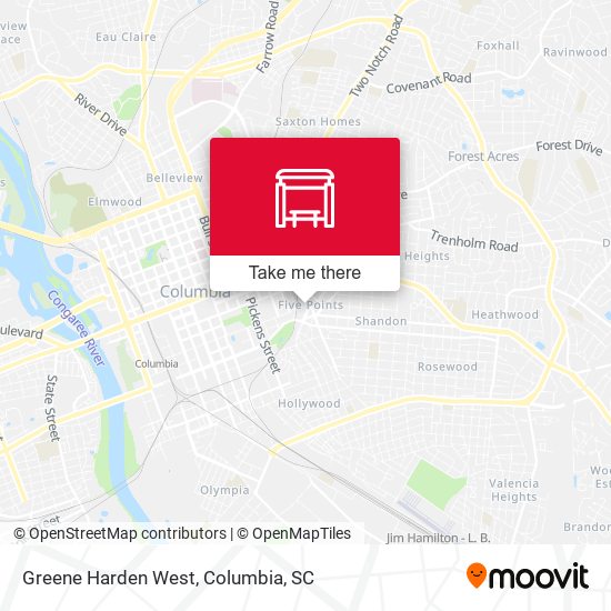 Greene Harden West map