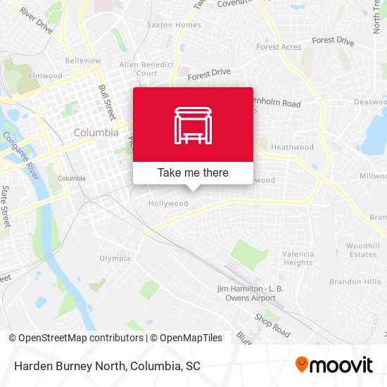 Mapa de Harden Burney North