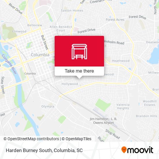 Mapa de Harden Burney South