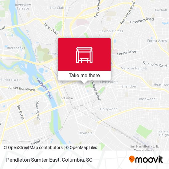 Mapa de Pendleton Sumter East