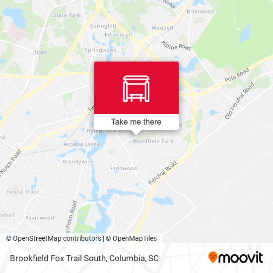 Mapa de Brookfield Fox Trail South