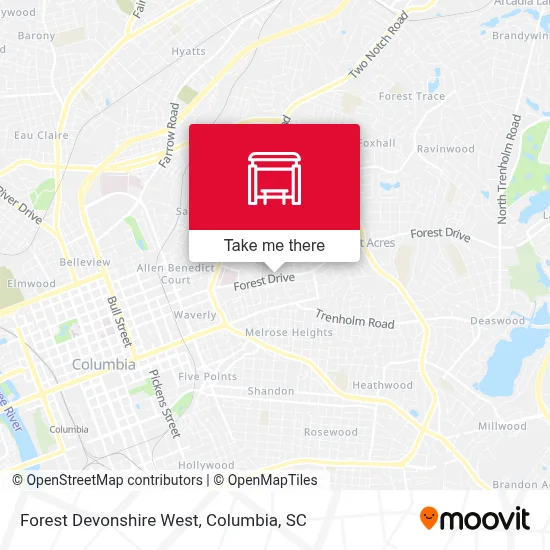 Forest Devonshire West map