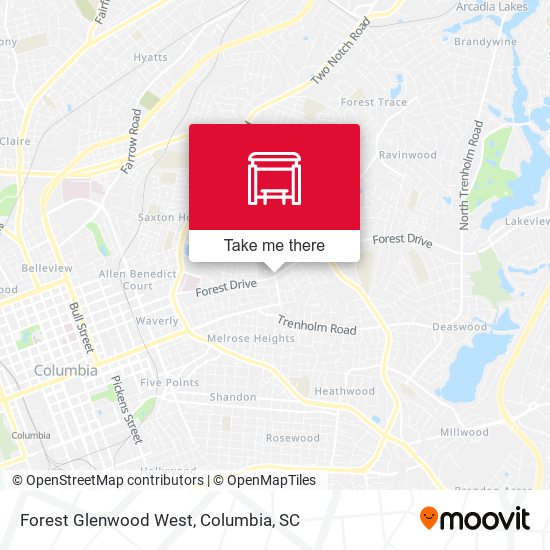 Forest Glenwood West map