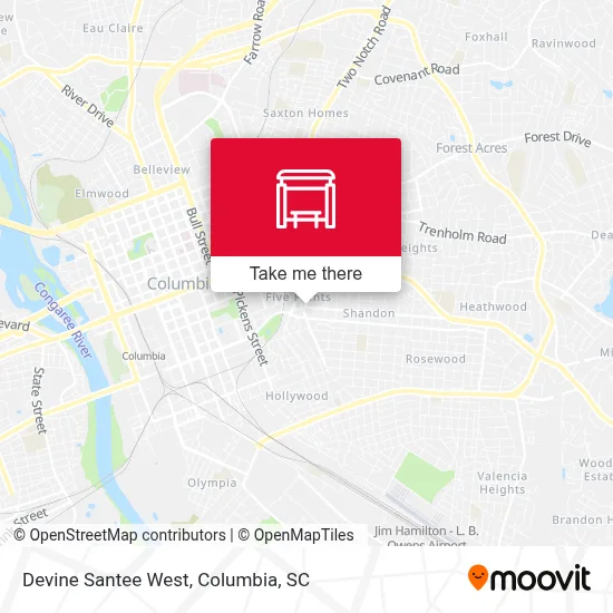 Devine Santee West map