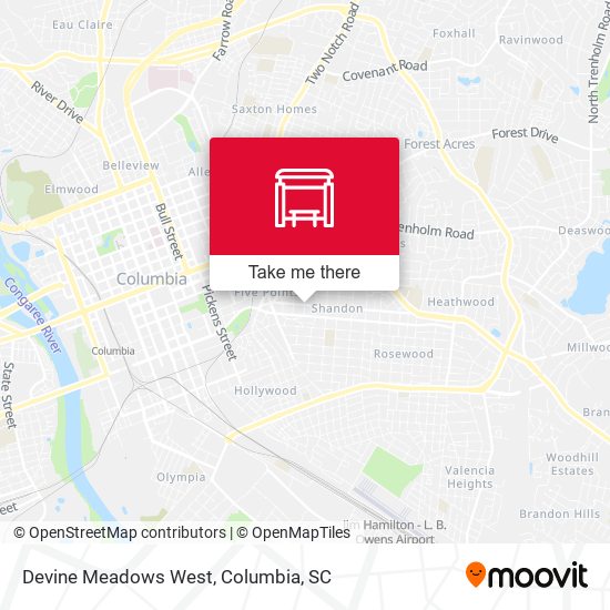 Devine Meadows West map